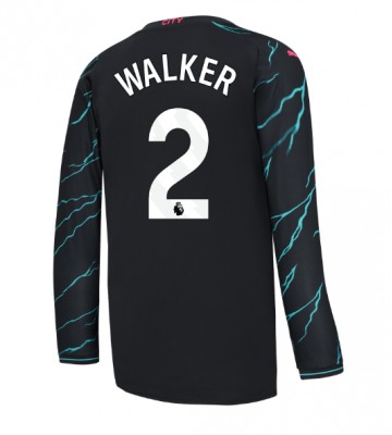 Manchester City Kyle Walker #2 Kolmaspaita 2023-24 Pitkät Hihat